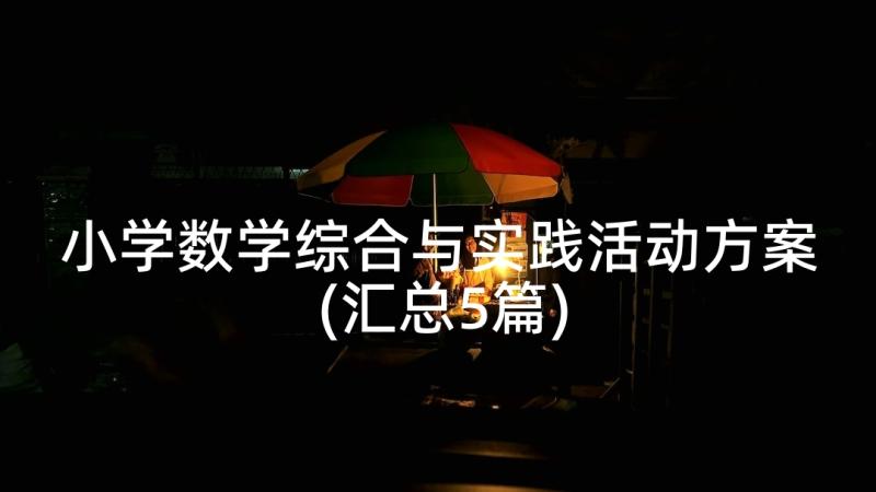 小学数学综合与实践活动方案(汇总5篇)