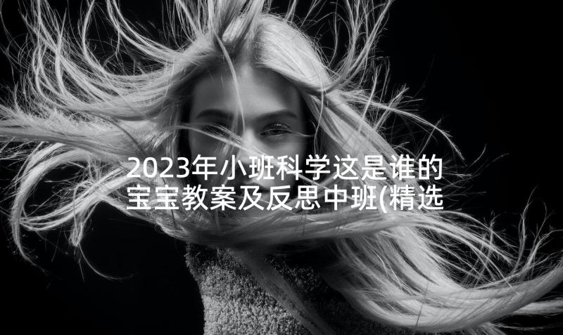 2023年小班科学这是谁的宝宝教案及反思中班(精选5篇)