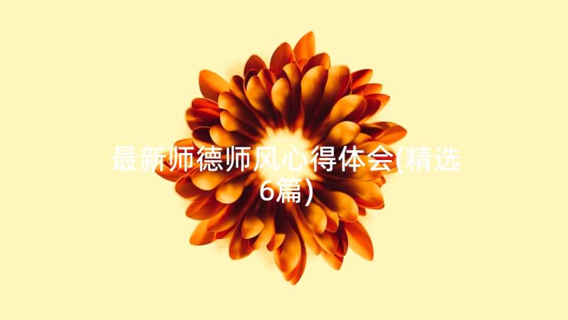 最新师德师风心得体会(精选6篇)