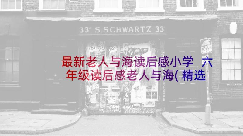 最新老人与海读后感小学 六年级读后感老人与海(精选5篇)