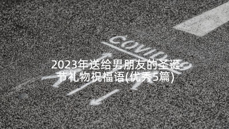 2023年送给男朋友的圣诞节礼物祝福语(优秀5篇)