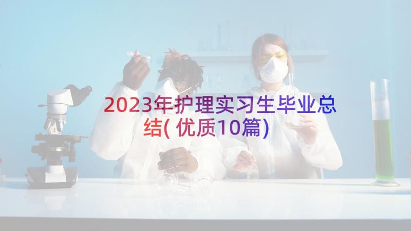 2023年护理实习生毕业总结(优质10篇)