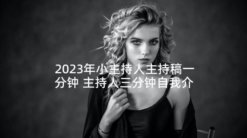 2023年小主持人主持稿一分钟 主持人三分钟自我介绍(实用5篇)