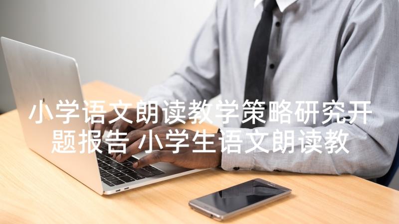 小学语文朗读教学策略研究开题报告 小学生语文朗读教学方法策略有哪些(精选6篇)