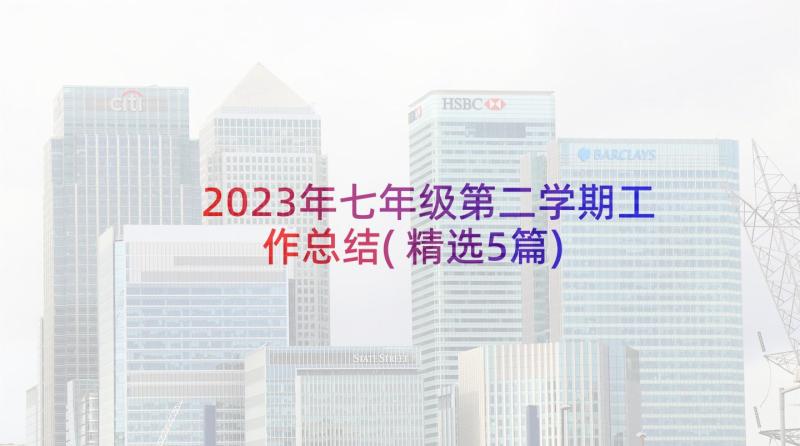 2023年七年级第二学期工作总结(精选5篇)