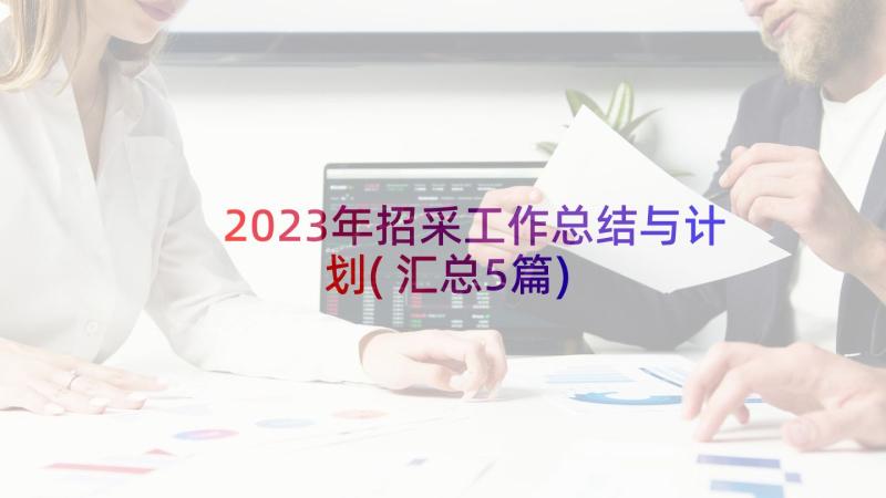2023年招采工作总结与计划(汇总5篇)