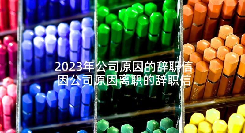 2023年公司原因的辞职信 因公司原因离职的辞职信(模板5篇)