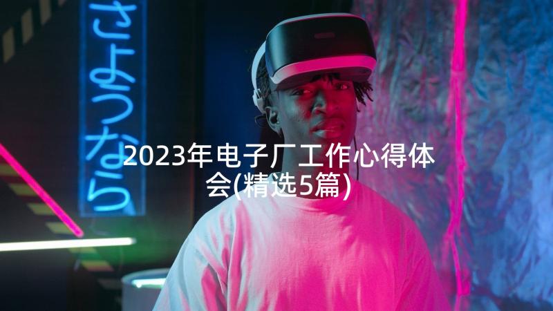 2023年电子厂工作心得体会(精选5篇)