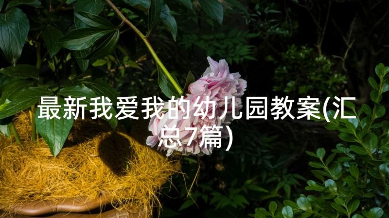 最新我爱我的幼儿园教案(汇总7篇)