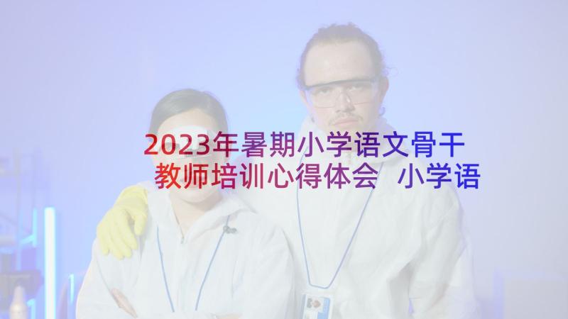 2023年暑期小学语文骨干教师培训心得体会 小学语文骨干教师培训心得体会(通用5篇)