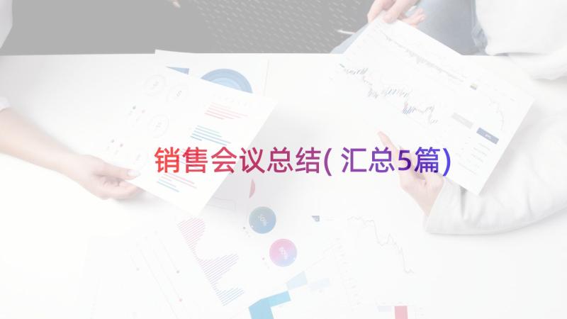 销售会议总结(汇总5篇)