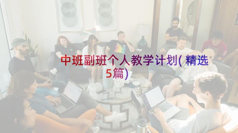 中班副班个人教学计划(精选5篇)