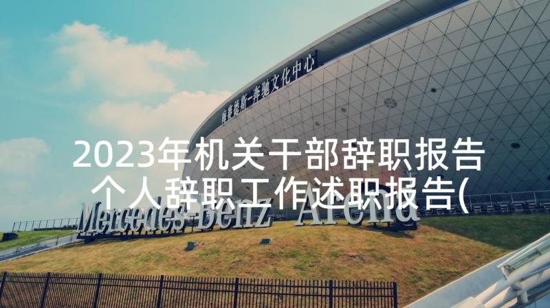 2023年机关干部辞职报告 个人辞职工作述职报告(通用5篇)