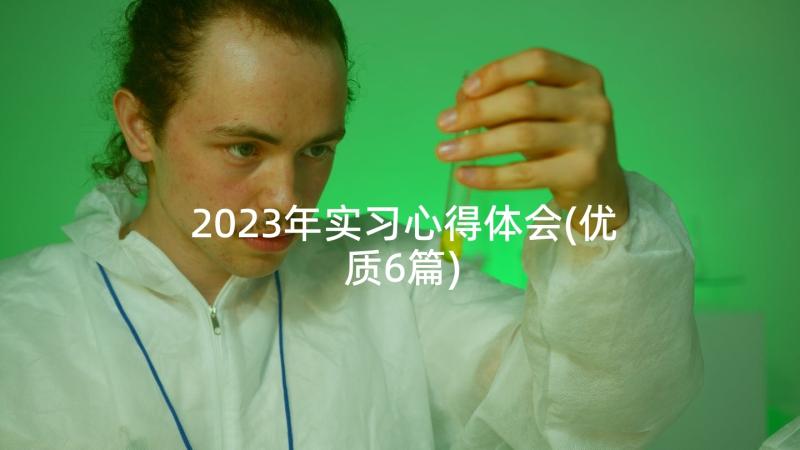 2023年实习心得体会(优质6篇)