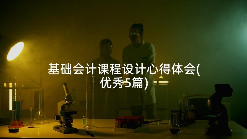 基础会计课程设计心得体会(优秀5篇)