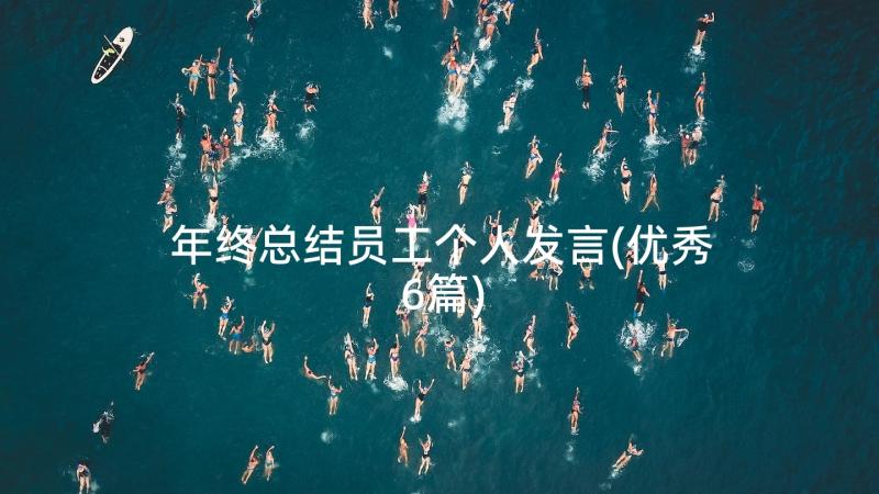 年终总结员工个人发言(优秀6篇)