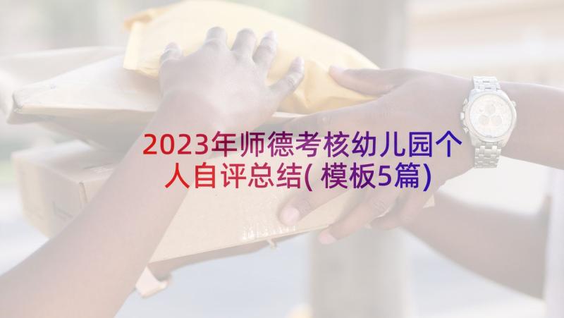 2023年师德考核幼儿园个人自评总结(模板5篇)