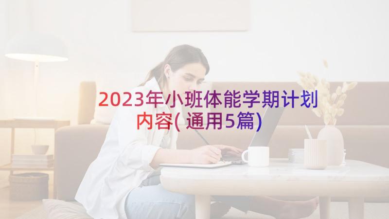 2023年小班体能学期计划内容(通用5篇)