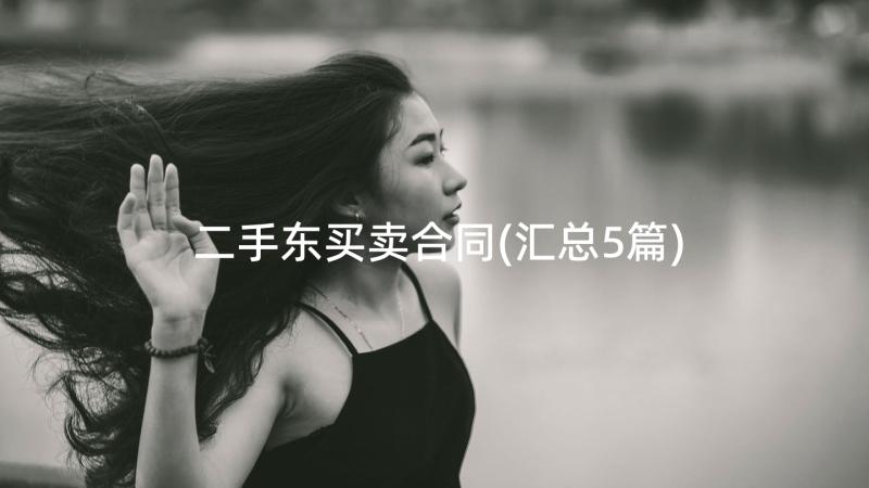 二手东买卖合同(汇总5篇)