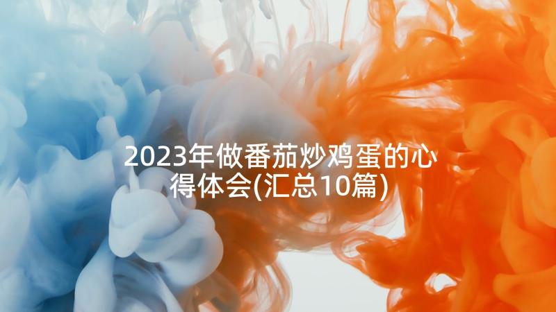 2023年做番茄炒鸡蛋的心得体会(汇总10篇)