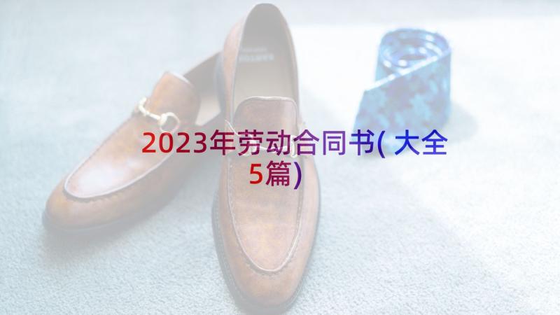 2023年劳动合同书(大全5篇)