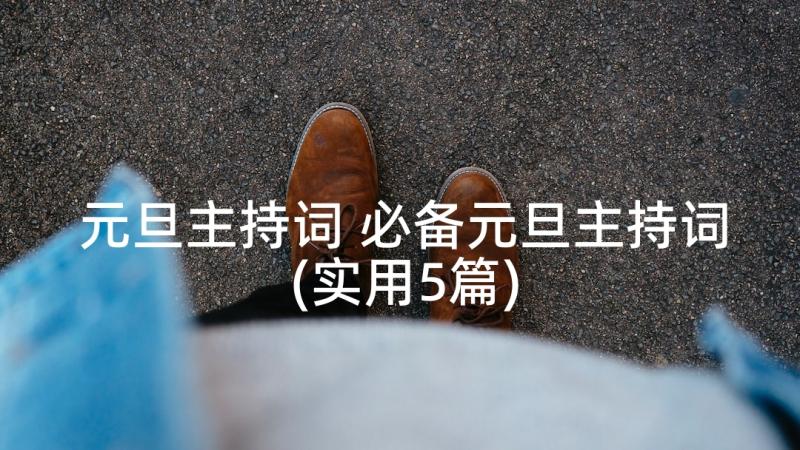 元旦主持词 必备元旦主持词(实用5篇)