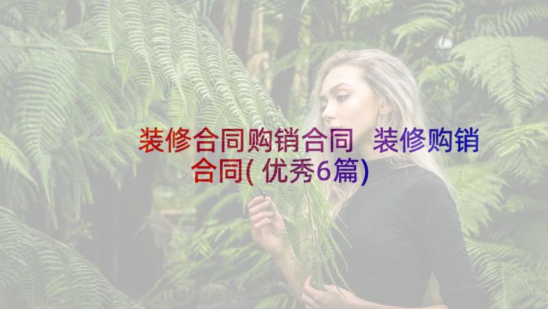 装修合同购销合同 装修购销合同(优秀6篇)