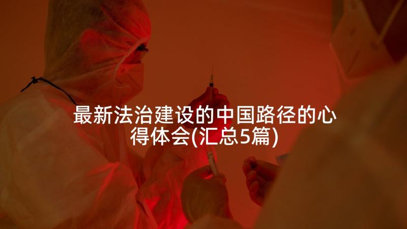 最新法治建设的中国路径的心得体会(汇总5篇)