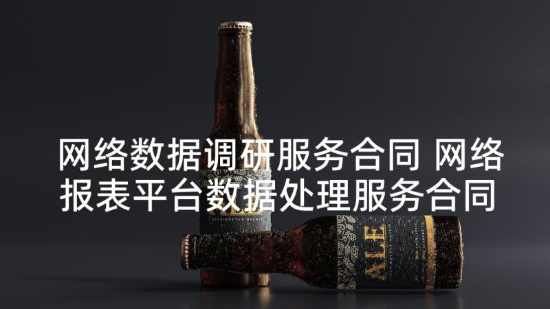 网络数据调研服务合同 网络报表平台数据处理服务合同(汇总5篇)