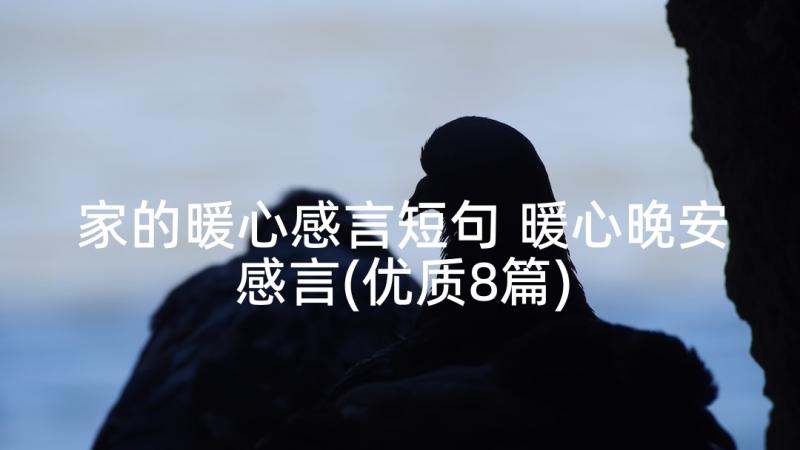 家的暖心感言短句 暖心晚安感言(优质8篇)