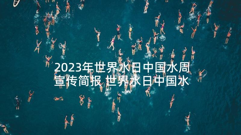 2023年世界水日中国水周宣传简报 世界水日中国水周宣传活动总结简洁版(优秀5篇)