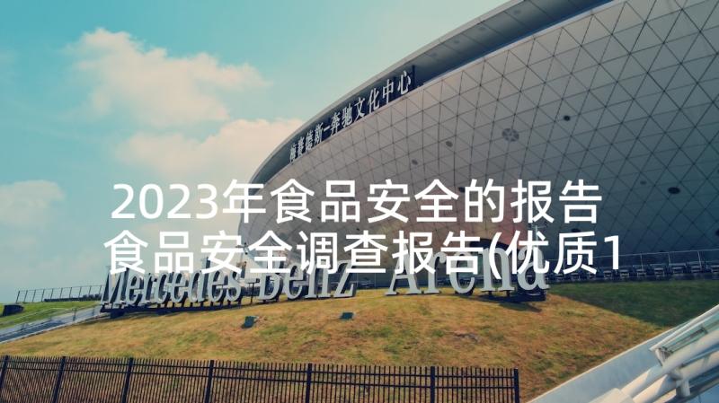 2023年食品安全的报告 食品安全调查报告(优质10篇)