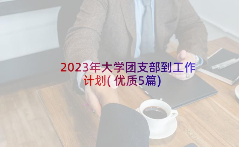 2023年大学团支部到工作计划(优质5篇)