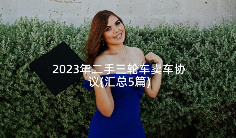 2023年二手三轮车卖车协议(汇总5篇)