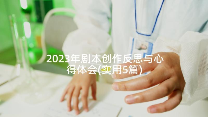 2023年剧本创作反思与心得体会(实用5篇)