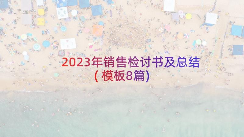 2023年销售检讨书及总结(模板8篇)