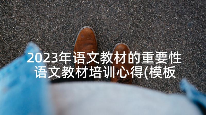 2023年语文教材的重要性 语文教材培训心得(模板7篇)