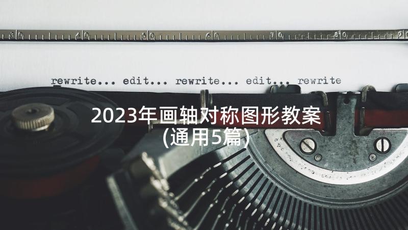 2023年画轴对称图形教案(通用5篇)