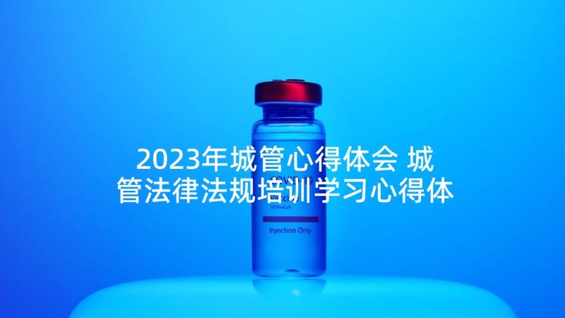 2023年城管心得体会 城管法律法规培训学习心得体会(通用5篇)