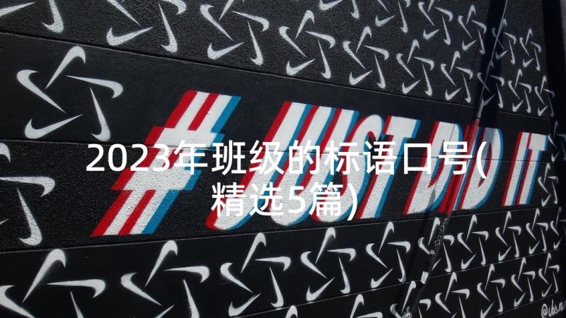 2023年班级的标语口号(精选5篇)