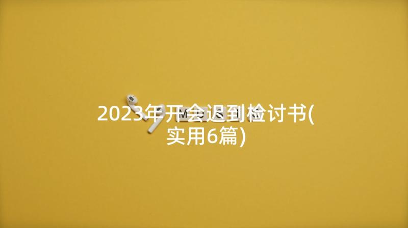 2023年开会迟到检讨书(实用6篇)