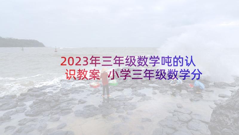 2023年三年级数学吨的认识教案 小学三年级数学分数的认识教案(大全9篇)