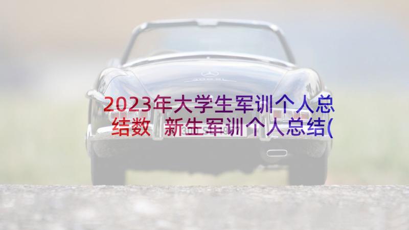 2023年大学生军训个人总结数 新生军训个人总结(模板10篇)