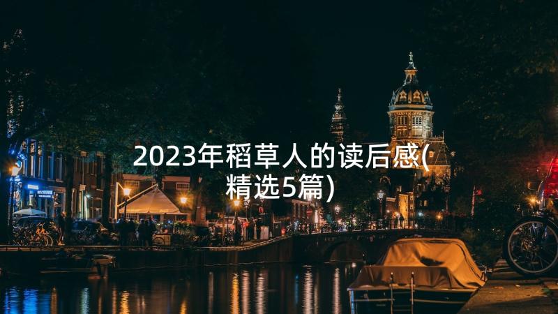 2023年稻草人的读后感(精选5篇)