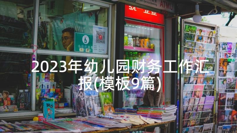 2023年幼儿园财务工作汇报(模板9篇)