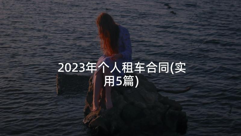 2023年个人租车合同(实用5篇)