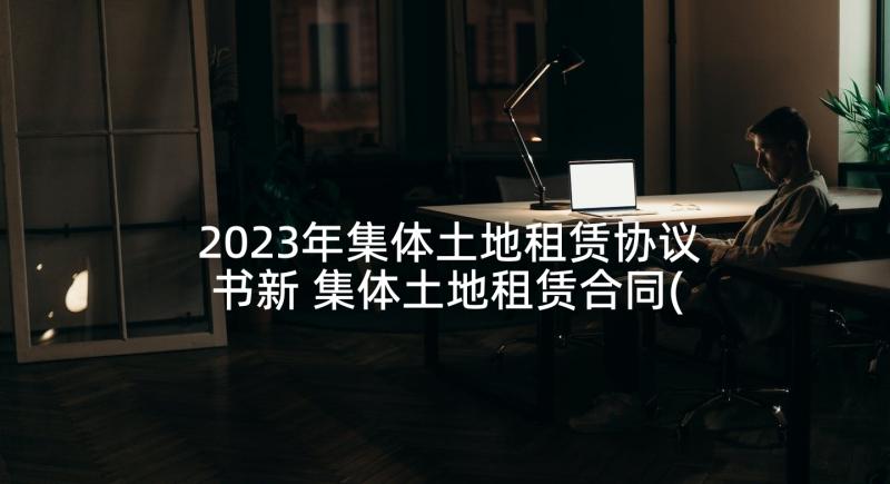 2023年集体土地租赁协议书新 集体土地租赁合同(汇总6篇)