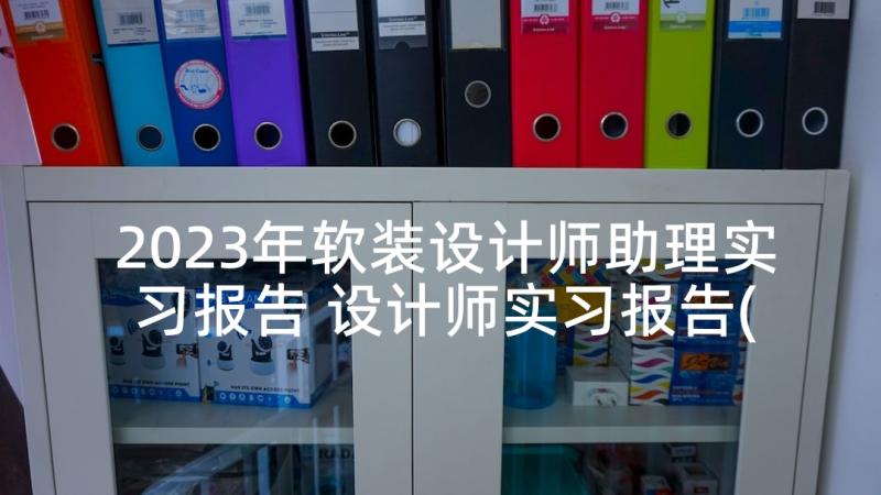 2023年软装设计师助理实习报告 设计师实习报告(汇总9篇)