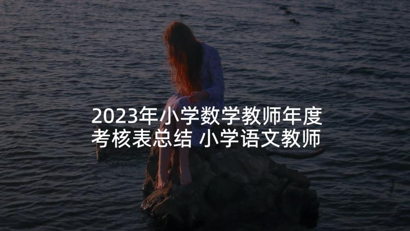 2023年小学数学教师年度考核表总结 小学语文教师年度考核表个人总结(优质8篇)