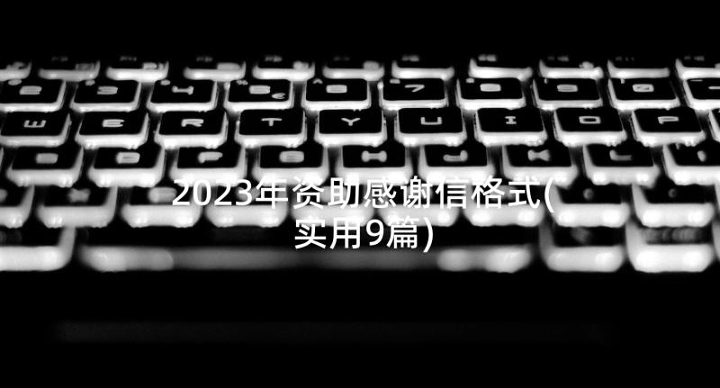 2023年资助感谢信格式(实用9篇)